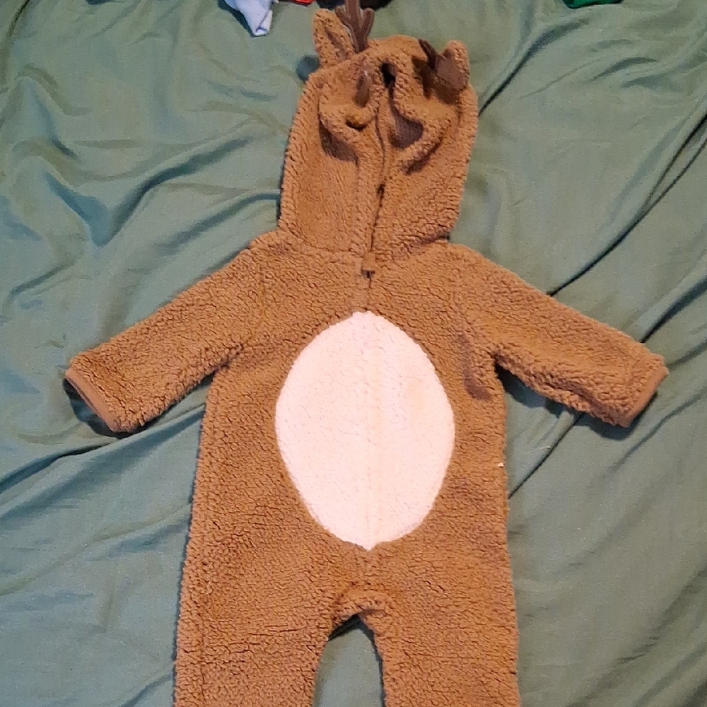 Brown Fleece Kids One Piece Costume